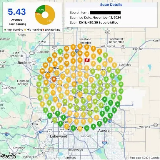 Denver SEO Local Results