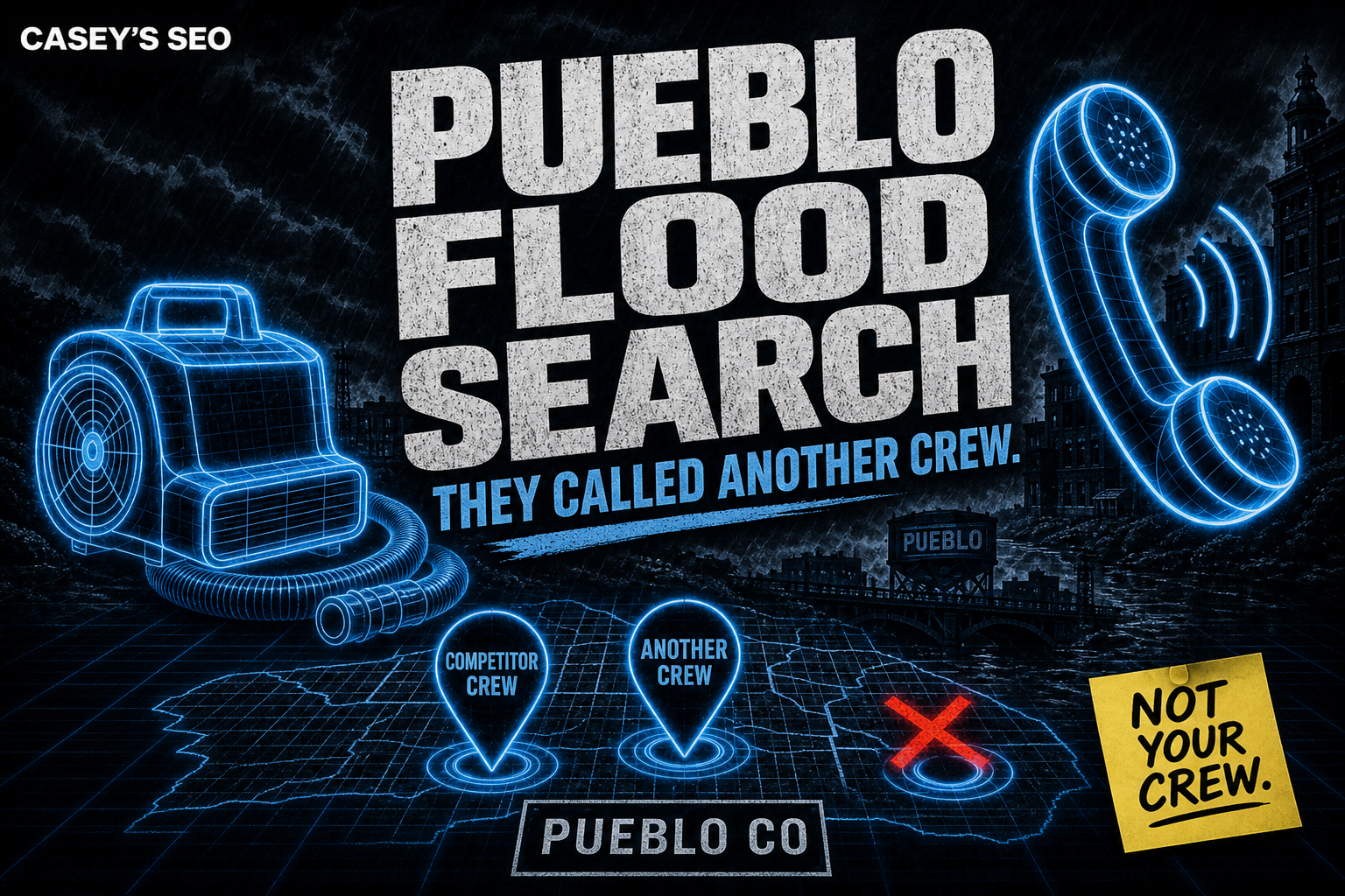 Pueblo restoration local SEO — map pack and water-damage search
