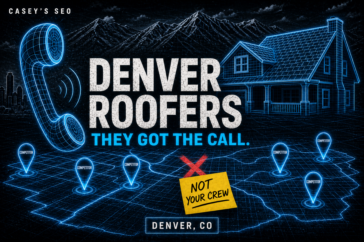 Denver roofer local SEO — map pack and hail roof-repair search