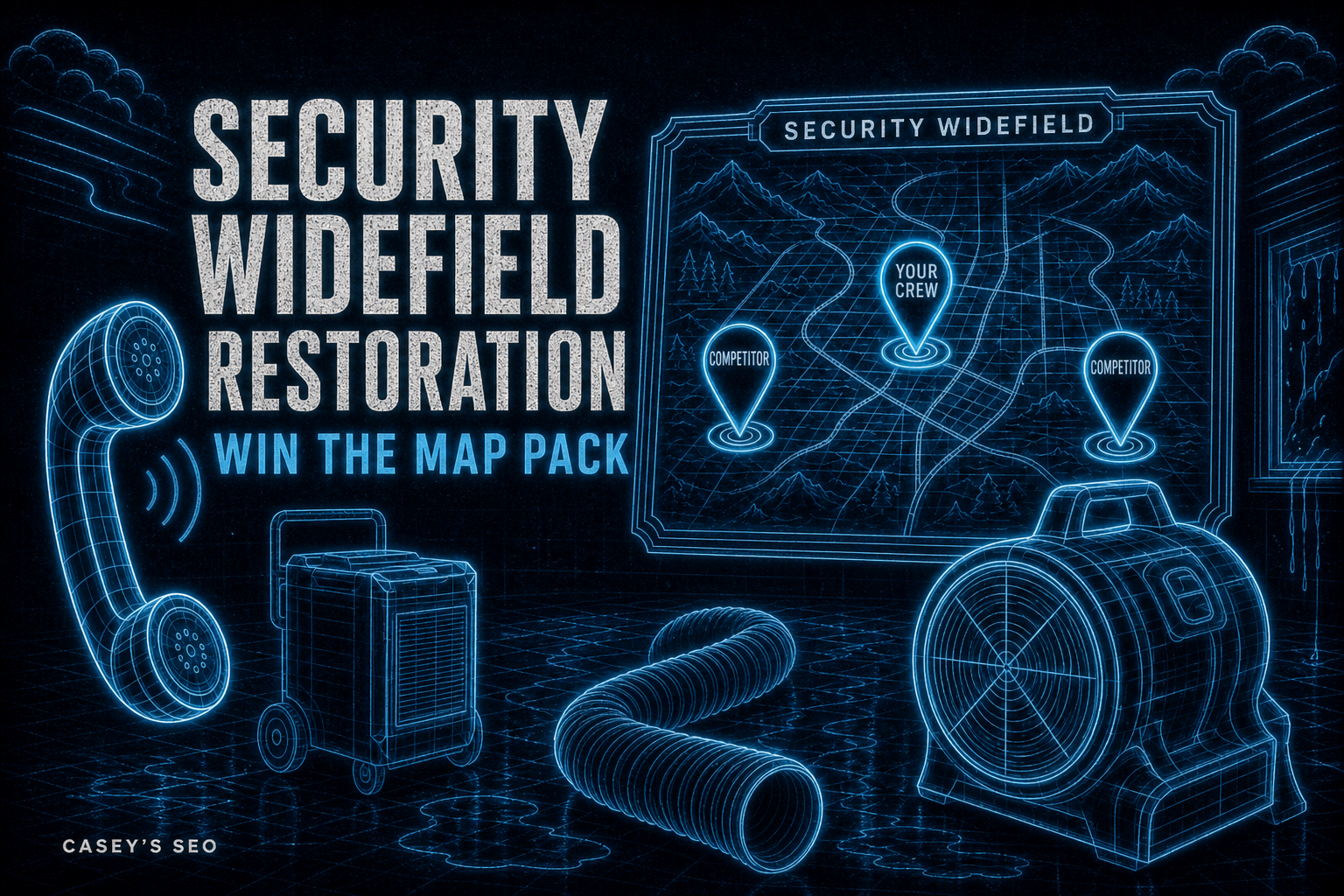 Security-Widefield restoration local SEO — map pack and water-damage search