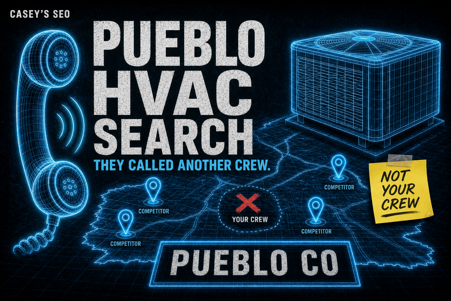 Pueblo HVAC local SEO — map pack and emergency furnace search