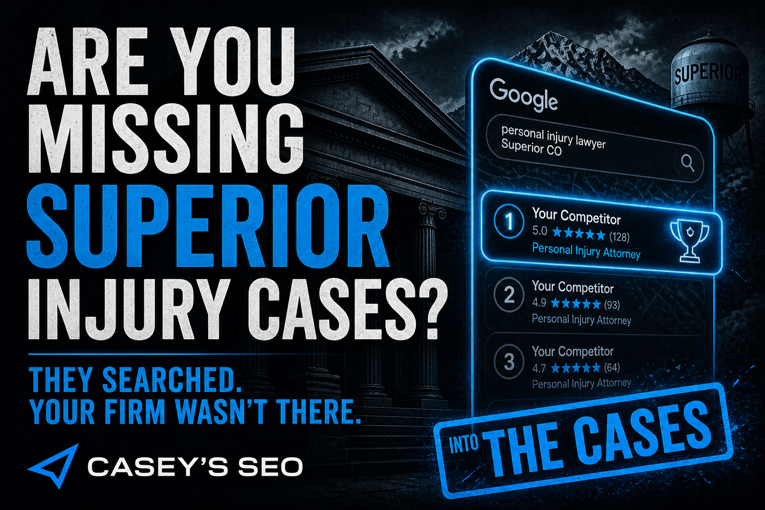 Superior personal injury local SEO — map pack and car-accident search