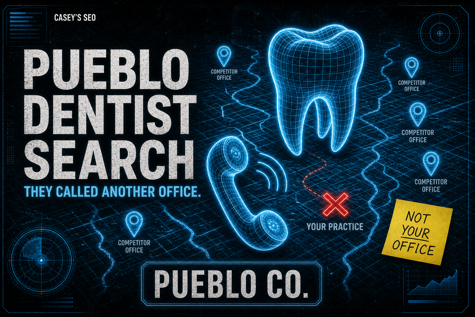 Pueblo dentist local SEO — map pack and emergency dentist search