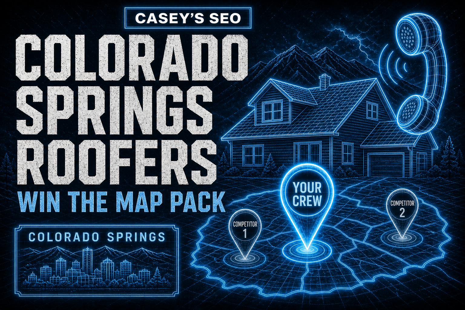 Colorado Springs roofer local SEO — map pack and hail roof-repair search