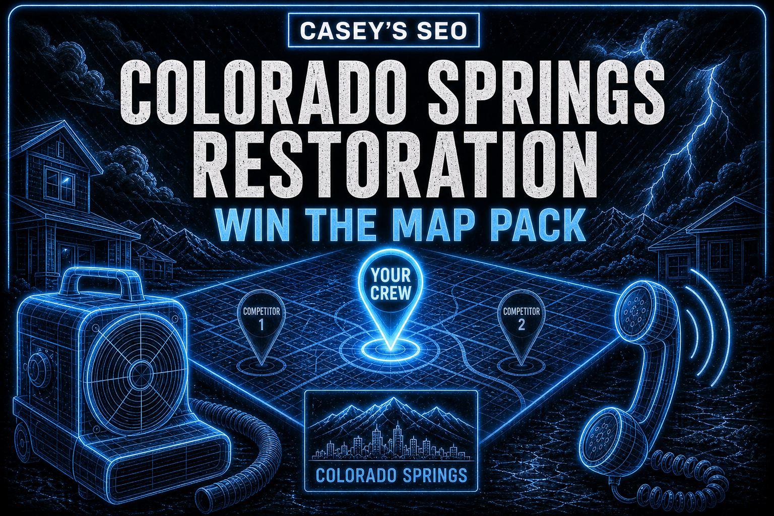 Colorado Springs restoration local SEO — map pack and water-damage search