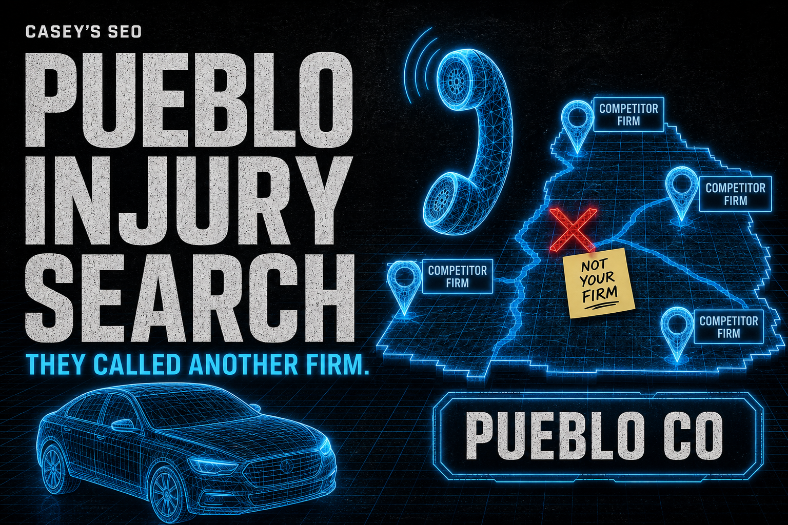 Pueblo personal injury local SEO — map pack and car-accident search