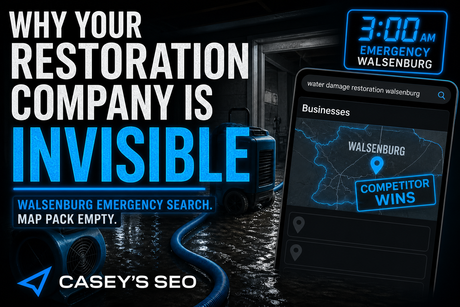 Walsenburg restoration local SEO — map pack and water-damage search