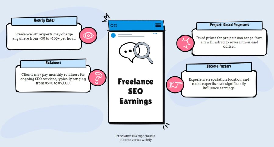 How much do freelance SEO make?